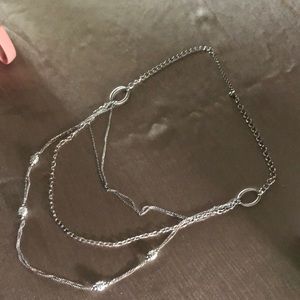 Layered Silver Necklace